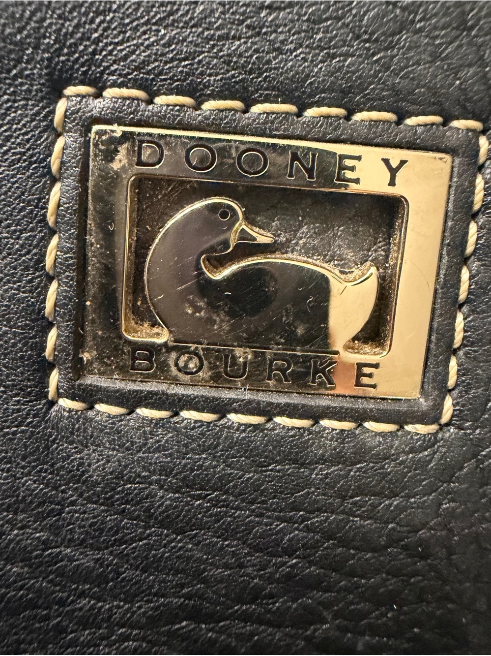 Dooney & Bourke Black Pebble Leather Satchel with Shoulder Strap - Picture 3 of 15